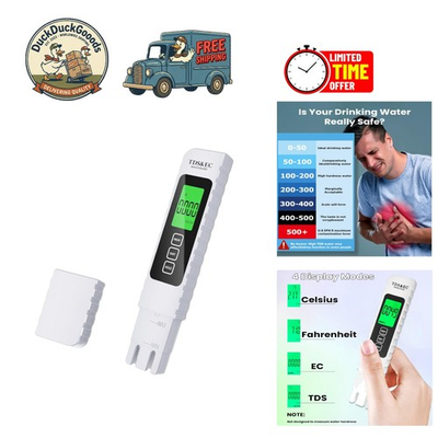#ad Gift of Safety: Multifunctional Water Tester – TDS EC Temperature Check $8.97