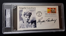 Angela Lansbury Signed FDC Envelope  - PSA/DNA Authenticated / Encapsulated