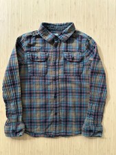 Dip Flannel Shirt Boys Size 8-10 M 100 Cotton Plaid Button Down Long Sleeves