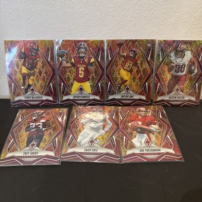 2025 Panini Phoenix Washington Commanders Lot /350 Jayden Daniels Fireburst 