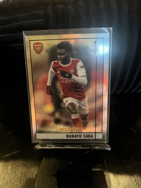 2020-21 Merlin Chrome UEFA Champions League Bukayo Saka #69 World Cup England