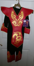 MEMBERS MARK NINJA CHILD COSTUME, SMALL 4-6 New in Pack with Sword  Ninja Star