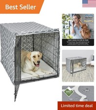Machine Washable Dog Crate Cover - Teflon Fabric for Easy Care  Comfort