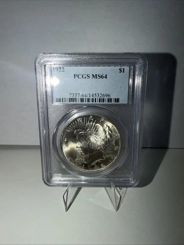 1922 $1 PCGS MS64 SILVER PEACE DOLLAR