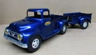 1957 Tonka Pickup Truck And Trailer Set Pressed Steel Vintage Toy