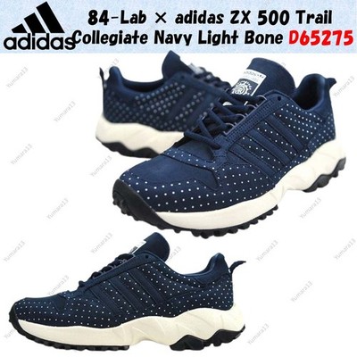 84-Lab × adidas ZX 500 Trail Collegiate Navy Light Bone D65275