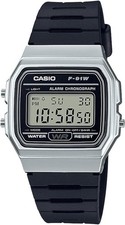 Casio F-91WM-7AJH Digital Watch Black Silver Retro LCD JDM NEW Japan
