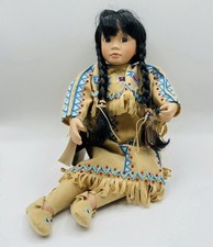 Vintage American Indian ?Star Dancer?Doll Seated w/ Dream Catcher