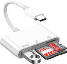 Digital Camera Adapter to Iphone 17 16 Air plus Pro Max USB C, SD Card Reader US