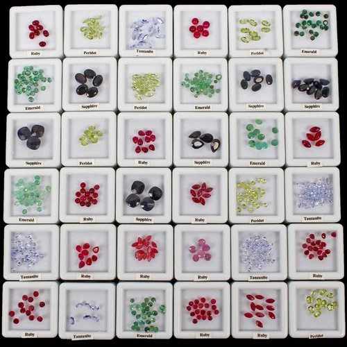 510 Pcs Estate Genuine Semi Precious Loose Mix Cut Multi Gems 36 Lot Collection
