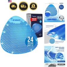 Urinal Screen Deodorizer 24 Pack - Urinal Cakes - Fresh 3d Wave Anti-Splash -...