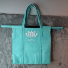 Borsa trolley LOTUS isolata riutilizzabile borsa spesa blu grande termica shopping