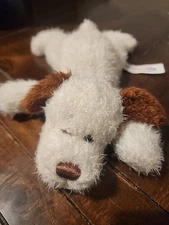 Mary Meyer Cream Brown Ears "Puppins" Plush Bean Bag  2000 Goldendoodle 9” Dog