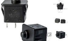 2 Pcs 12volt 6volt 2Pin Plunger Type Power Wheel Foot Pedal Switch Accelerator