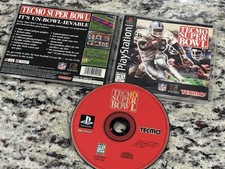 Tecmo Super Bowl PlayStation 1 PS1 Complete CIB TESTED + FREE US SHIPPING