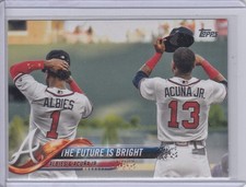 2018 Ronald Acuna Albies Topps Update Future ROOKIE CARD #43 - Braves RC QTY. rookie card picture