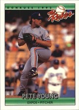 1992 Donruss The Rookies Baseball Card #130 Pete Young 