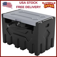 ⏭52 Gallon Portable Diesel Fuel Tank With 12V Electric Transfer Pump Auto Nozzle