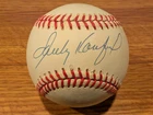 Sandy Koufax Signed Auto Rawlings Official National League Baseball JSA LOA