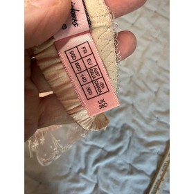 Agent Provocateur Ambrose Underwire Silk Sheer Bra 36D Pink Luxury Sexy Intimate