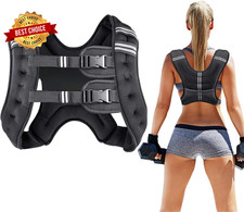 Weighted Vest for Women and Men Reflective Stripe and Double Adjustable Straps
