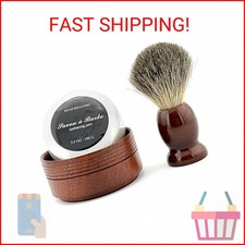 Grandslam Pure Badger Hair Shaving Brush Set Shaving Brush and Bowl Kit