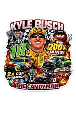 New Kyle Busch NASCAR 18 Memorial 3  Sticker ...