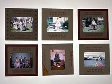 Vintage Kodak Carousel Transvue 80 Slide Tray w/ 80 Kodachrome Slides 1950s  70s