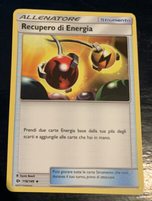 Pokemon Karte Sonne und Mond DEU: ENERGIERÜCKGEWINNUNG 116/149 Uncommon