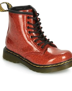 dr martens red glitter