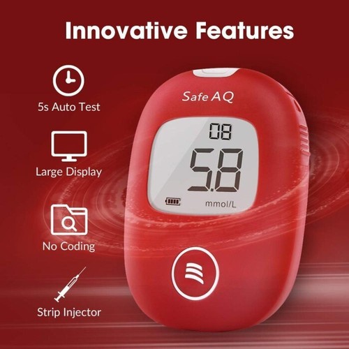 Sinocare Safe Aq Smart Blood Sugar Checking Tool Package