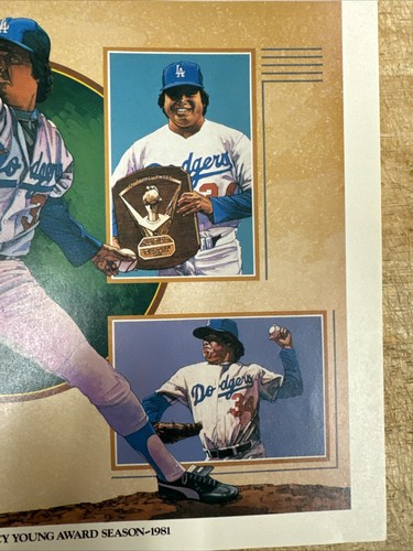 Fernando Valenzuela Cy Young Award Season ‘81 DODGERS 8.5x11 Litho Print Kratter - Picture 4 of 6