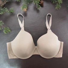 Warners Bra Size 40C Brown Padded Underwire Adjustable Clasp Back