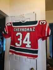 Rich Chernomaz New Jersey Devils 1983 - 84  Rookie  Jersey.