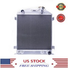 3 Row Aluminum Radiator For 1932 Ford Streetrat Rod Low Boy Chopped Chevy Mopar
