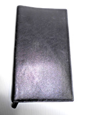 NWOT Black Leather Passport Wallet Travel Accessory w/Mini Coin Bag