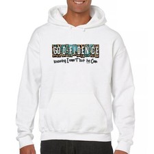 GODfidence Sweatshirt Christian Religious Confident in God Motivation Hoodie