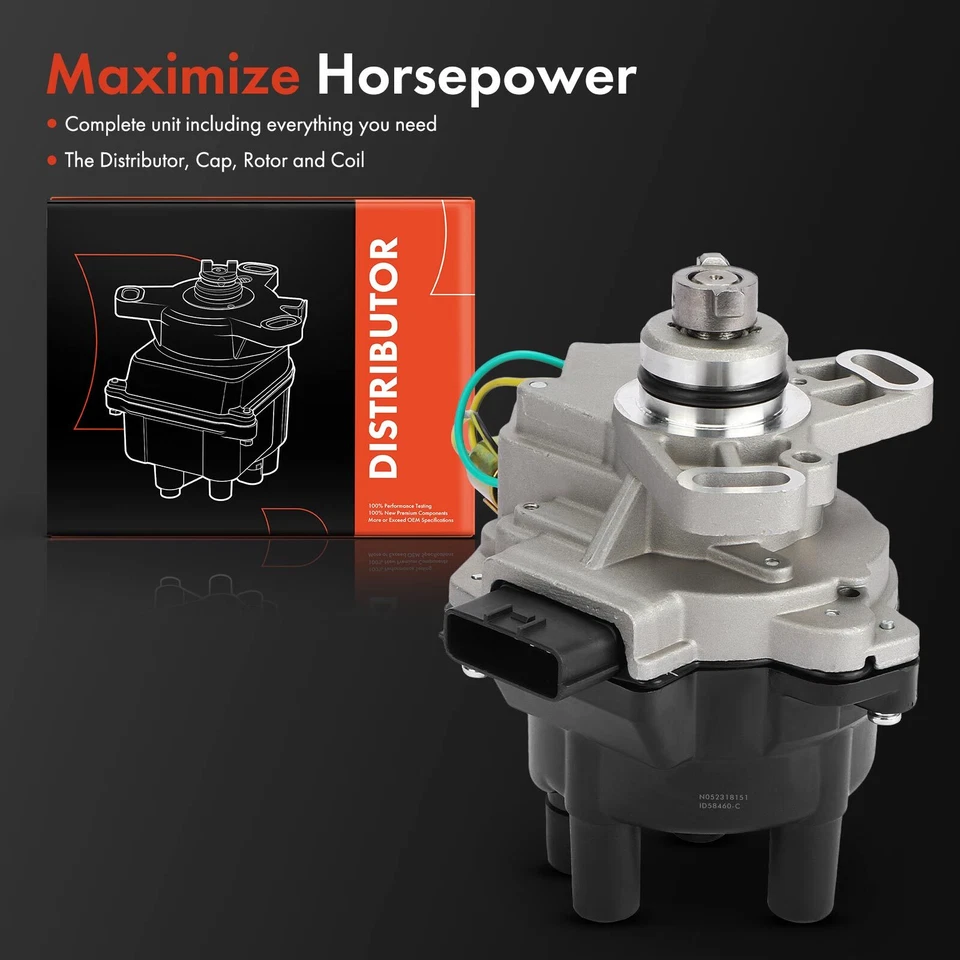 New Ignition Distributor w/ Cap & Rotor for Nissan Altima 1997-2001 From 07/1996 - Image 2 of 4
