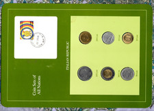 Coin Sets of All Nations Italy 1970 - 1991 6 coin (RARE) 50 Lire 1970