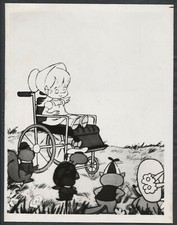 The Tiny Tree ’77 CARTOON ANIMATION ANIMALS WATCHING A GIRL IN A WHEELCHAIR  
