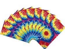 100 Cotton 10 Pack Fine Bandanas  Tie dye  