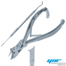 YNR® Toe Nail Clippers Cutters Nail Chiropody Nail Lifter CE Stainless Steel