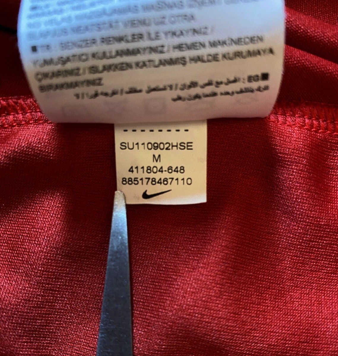 NIKE MEN'S FSV MAINZ 05 TRAINING RED SOCCER FOOTBALL SHIRT JERSEY