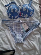 WOMENS M&S  & hot honi  BIKINI  set BOTTOMS  SIZE 10  TOP  SIZE 12 NEW bnwt 