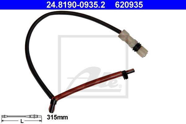 Témoin d'usure plaquette de frein Porsche Cayman S 3.4 Sport capteur