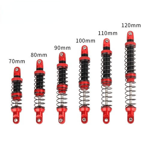 Coppia Di Ammortizzatori In Metallo Regolabili Per Auto RC 1/10 - Adatti Per SCX10 E D90, Lunghezza 100 Mm