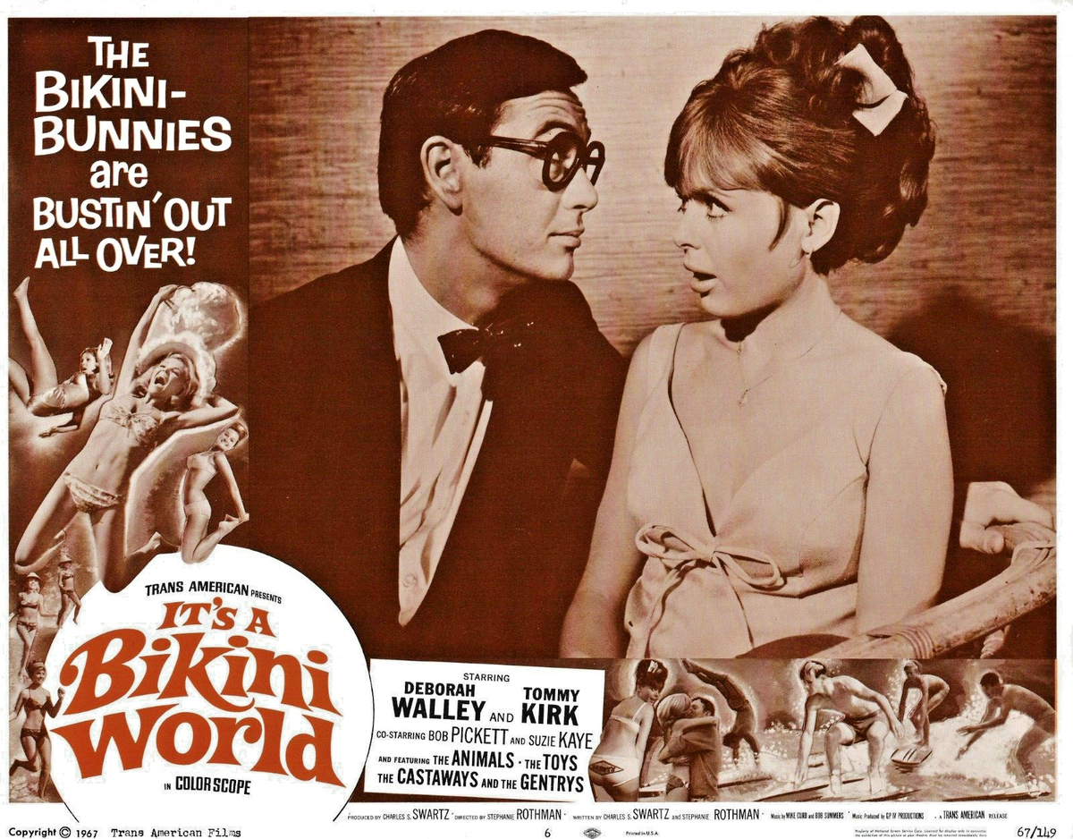 It's a Bikini World 1967 Original Lobby Card #6 Deborah Walley