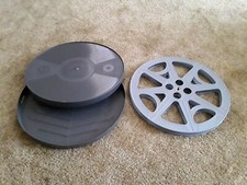1  NEW 16mm 2000'/2300' EMPTY PLASTIC  FILM REEL  CAN SET   GREY 