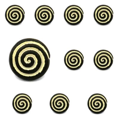 10 Pack Hickory Hardware Manchester Biscayne Antique 1 1/4'' Knob Pulls P7351-BYA
