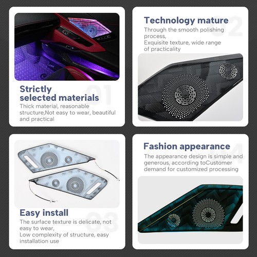 For Corvette C8 Coupe 2020-25 Car Ambient Lighting System Smartphone App Control - Foto 12 di 16